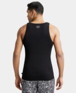 Jockey US26 Men's Super Combed Cotton Rib Square Neckline Gym Vest - Image 3