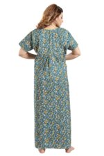 Fabme Women's Cotton Printed Floor Length Nightwear Nighty - Image 2