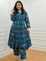 GRECIILOOKS Rayon Co Ord Set For Women | Co Ord Set For Women Stylish | Kurta Set For Women | Kurta Set | Ethnic Co Ord Set For Women | 3/4 Sleeve Women's Co-Ord Set - Image 3