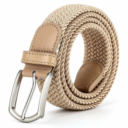 ZORO Stretchable Woven Fabric belt for Men - Stylish & Durable & Women,Fits on upto 40 inches waist size,Hole free design