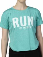 CHKOKKO Women Round Neck Dry Regular Fit Gym Sports Printed T-Shirt