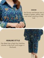 GRECIILOOKS Rayon Co Ord Set For Women | Co Ord Set For Women Stylish | Kurta Set For Women | Kurta Set | Ethnic Co Ord Set For Women | 3/4 Sleeve Women's Co-Ord Set - Image 4