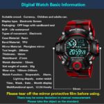 Shocknshop Digital Sports Multi Functional Black Dial Watch for Men - Stylish & Durables Boys -315RED - Image 6