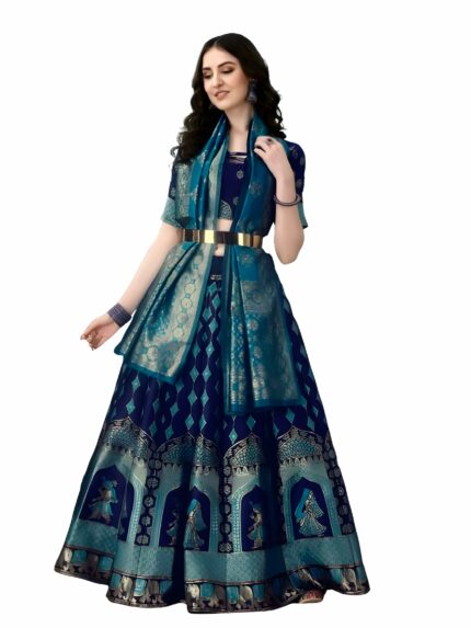 JAYA CREATION BANARASI JAQUARD LEHENGA CHOLI