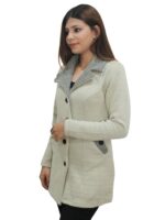 Matelco Womens Woollen Collared Coat Cardigan - Image 3