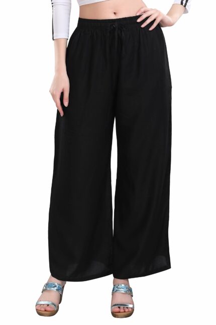TRASA Women's and Girls Cotton Reyon Regular Fit Palazzo Pants - Available Size - L, XL, 2XL, 3XL