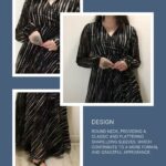 Fashion2wear Women's Georgette Long Sleeve Round Neck All Over Print Maxi Length Anarkali Stitched Gown for Girls. - Image 5