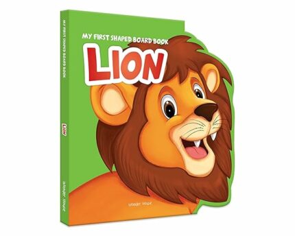 My First Shaped Board Book: Illustrated Lion - Animal Picture Book for Kids Age 2+ Board book