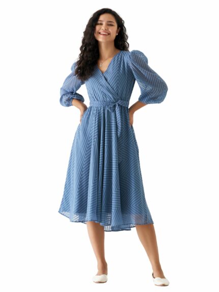 AASK Women Fancy Plain & Solid Designer Dress for Women