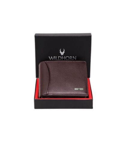 WildHorn Rfid Protected Leather Wallet For Men, Brown