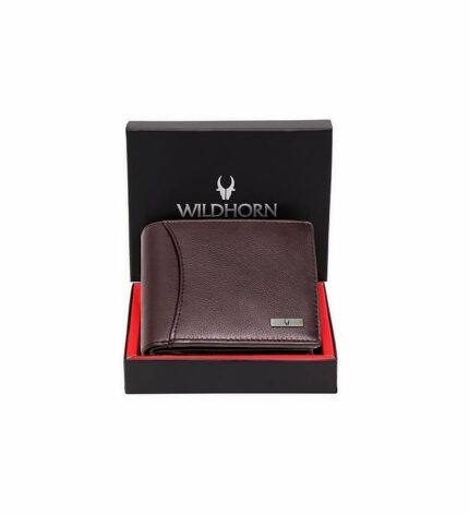 WildHorn Rfid Protected Leather Wallet For Men, Brown
