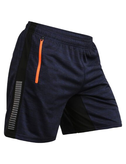 NEVER LOSE Men's Outdoor Quick Dry Lightweight Sports Shorts Zipper Pockets