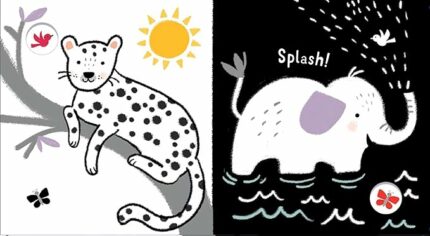 BABYS BLACK & WHITE BOOKS ANIMALS
