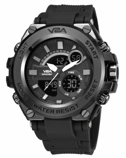 V2A Chronograph Analogue and Digital Sports Watch for Men - Stylish & Durable, Watch for Men - Stylish & Durable, Wrist Watch for Men - Stylish & Durable, Mens Watch, Watch | Gift for Men - Stylish & Durable