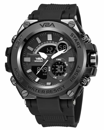 V2A Chronograph Analogue and Digital Sports Watch for Men - Stylish & Durable, Watch for Men - Stylish & Durable, Wrist Watch for Men - Stylish & Durable, Mens Watch, Watch | Gift for Men - Stylish & Durable