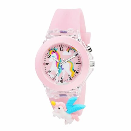 Matrix Kids Edition 3D Cartoon Analog Watch with Lights | 3D Cartoon Character On Strap | for Kids