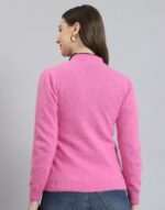Monte Carlo Womens Solid V Neck Full Sleeves Cardigan (1240739VN) - Image 4