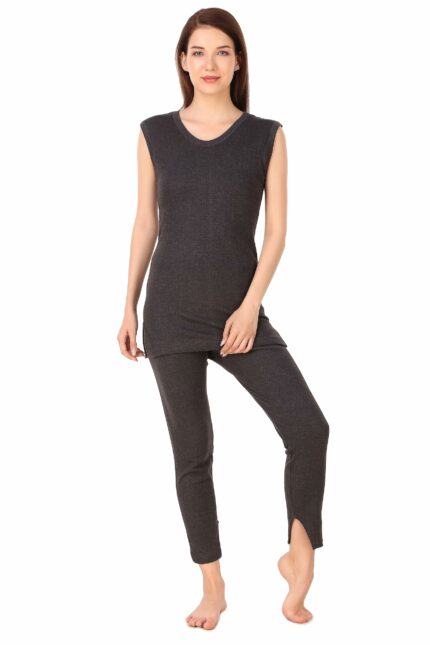 Inner Element Female Parker Sleeveless Thermal Set | Ladies Thermal Top and Pajama Set