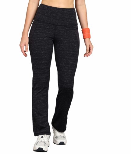 Rock Paper Scissors Premium Flare Gym Pants High-Waisted, Sweat-Wicking, Athletic Fit Wide Leg Gym Tights for Working Out, Pilates,Yoga, Fitness & Training