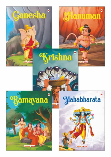 My First Mythology Tale (Illustrated) (Set of 5 Books) - Mahabharata, Krishna, Hanuman, Ganesha, Ramayana - Story Book for Kids - English Short Stories with Colourful Pictures - Read Aloud to Infants, Toddlers?
