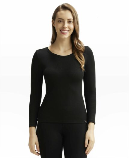 Jockey 2540 Women's Soft Touch Microfiber Elastane Stretch Fleece Fabric Full Sleeve Thermal Top with Stay Warm Technology