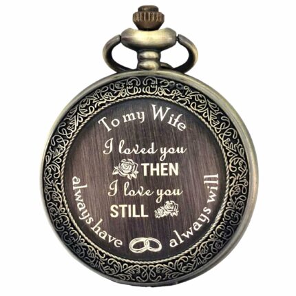 UPBEAT Classy Pocket Watch to My Wife Gifts Special Surprise I Wife Gifts Special Surprise Birthday I Wife Gifts Special Surprise Romantic I Wife Gifts for Love