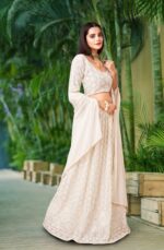 TRENDMALLS Women's Georgette Embroidery Lehenga Choli with Dupatta I Navratri Stylish Lehenga Choli for women - Image 2