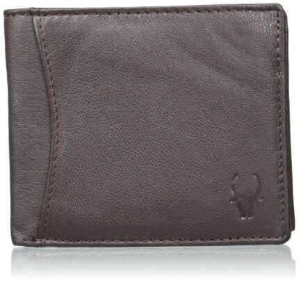 WildHorn RFID Protected Leather Wallets for Men - Stylish & Durable I 9 Card Slots I 2 Currency & Secret Compartments I 1 Zipper & 3 Id Card Slots, Brown