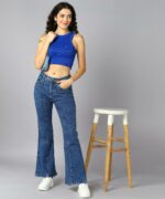 Nifty Women's Denim Wide Leg Jeans - Image 3