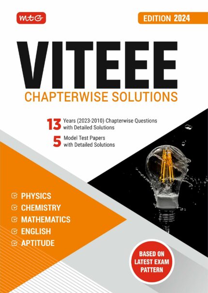 MTG VITEEE Chapterwise Previous 13 Years Solved Papers With 5 Model Test Papers Physics, Chemistry, Mathematics, English & Quantitative Aptitude PYQ Books For 2024 Exam?