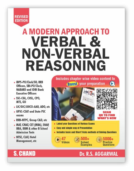 A Modern Approach To Verbal & Non-Verbal Reasoning All Government and Entrance Exams (Banking, SSC, Railway, Police, Civil Service, etc.) 46 Videos | 500+ Solved Examples | 5000+ Practice Questions?