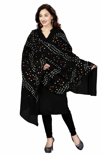 RANI SAAHIBA Women's Solid Cotton Dupatta