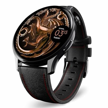 Pebble Game of Thrones Limited Edition Luxury Smartwatch - 1.43? (3.63 cm) Amoled Always-On Display, Feather Touch, Bluetooth Calling, Responsive Watch Faces, 24/7 Health Suite, AI Voice Assistance
