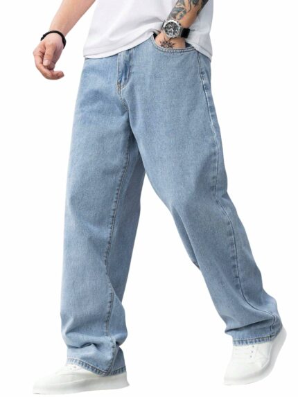 Lymio Men's Loose Jeans || Men's Jeans Pants || Denim Jeans || Baggy Jeans for Men (Jeans-06-07-08)