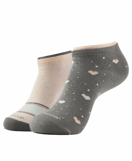 Jockey 7480 Women's Compact Cotton Stretch Low Show Socks with Stay Fresh Treatment (Pack of 2)