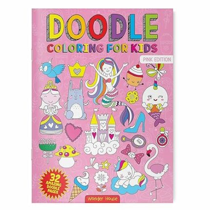 Doodle Coloring For Girls - Pink Edition