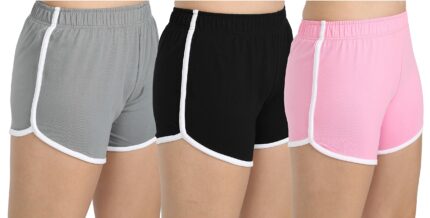 fasla Women's Cotton Shorts Pack of 3