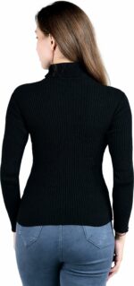 YOUTHQUAKE Womens Winter Season Highneck Full Sleeves/Sweater Pullover/Womens Turtle Neck/Highneck T-Shirt - Image 2