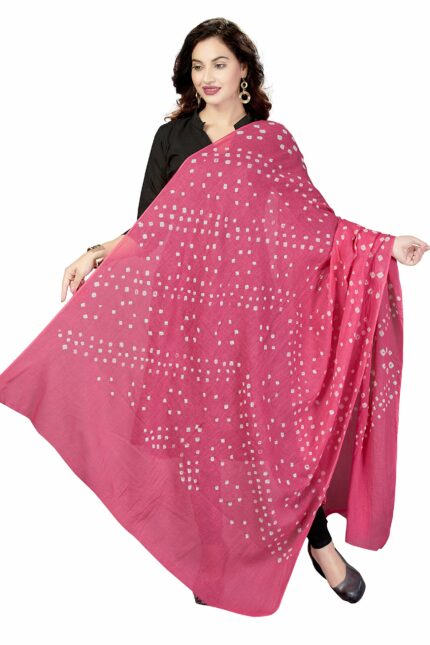 RANI SAAHIBA Women's Pure Cotton Bandhani Dupatta