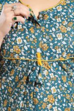 Fabme Women's Cotton Printed Floor Length Nightwear Nighty - Image 3