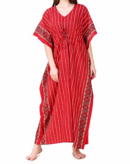 Masha Women's Cotton Maxi Adjustable Nightdress