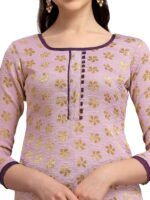 EthnicJunction Women's Banarasi Silk Blend Unstitched Salwar Suit Material - Image 6