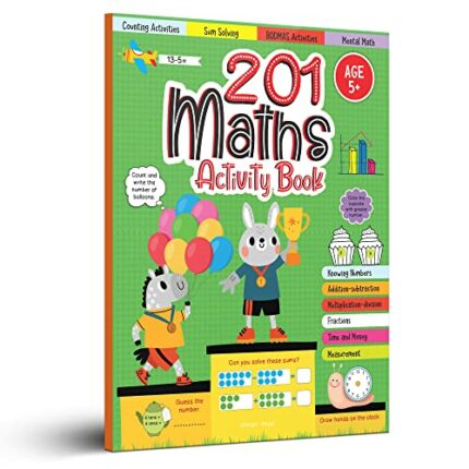 201 Maths Activity Book - Fun Activities and Math Exercises For Children: Knowing Numbers, Addition-Subtraction, Fractions, BODMAS [Paperback] [2022] Wonder House Books