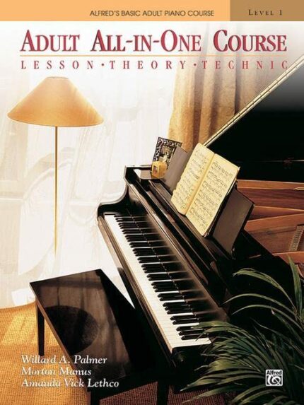 Alfred's Basic Adult All-In-One Course  Bk 1: Lesson * Theory * Technic  Comb Bound Book