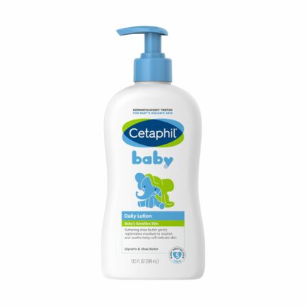 Cetaphil Baby Daily Lotion, Suitable for baby?s delicate skin, Shea Butter and Vit E, Dermatologist Tested and Pediatrician Recommended, 400 ml