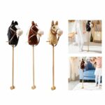 bnf Stick Horse Pretend Play Fun Handcrafted Hobby Horse for Children Boys Girls Black with Wheels Baby | Toys for Baby | Developmental Baby Toys - Image 3