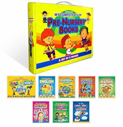 My Complete Kit of Pre-Nursery Books Pack - A Set of 8 Books | Preschool Books for Children Age 2 -5 Years | Art & Craft  English  Maths  ... Rhymes & Story Book  Balgeet Evam Kahaniyan