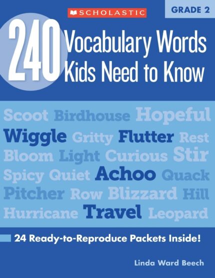 240 Vocabulary Words Kids Need to Know: Grade 2: 24 Ready-To-Reproduce Packets Inside!