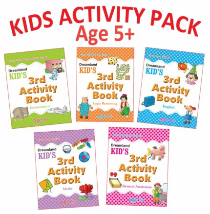 Kid's Activity Age 5+ - Pack (5 Titles- English  Maths  Environment  General Awareness  Logic Reasoning)