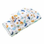NWF 100% Cotton Baby Bedding Set ? Mattress, Sleeping Bag & Portable Bassinet (0-24 Months) | 4-Piece Pack, 26?x40?, Blue Plane & Cloud - Image 3